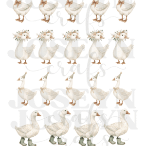 Calcomanía hidrotransferible – Patos D- Código226