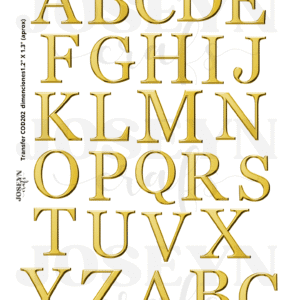 Calcomanía hidrotransferible – ABC02– Código202