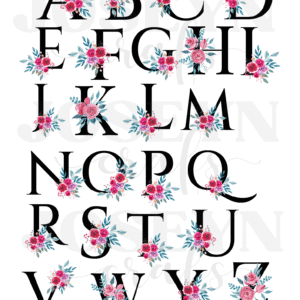 Calcomanía hidrotransferible – ABC Flores– Código203