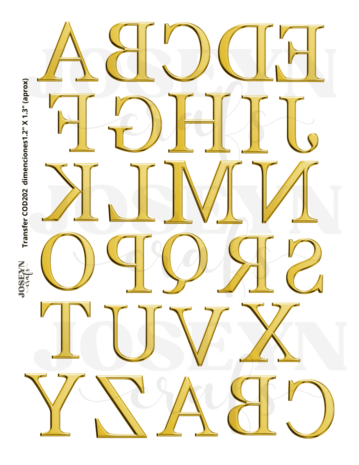 Calcomanía hidrotransferible – ABC02– Código202 - Imagen 2