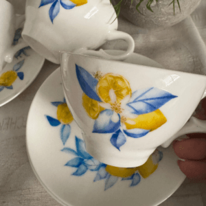 Calcomanía hidrotransferible – Limones Azul-Código234