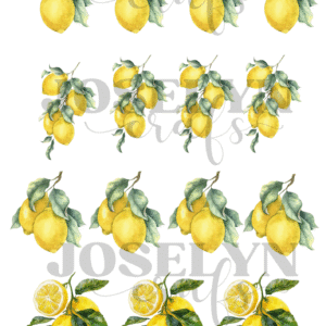 Calcomanía hidrotransferible – Limones– Código1501