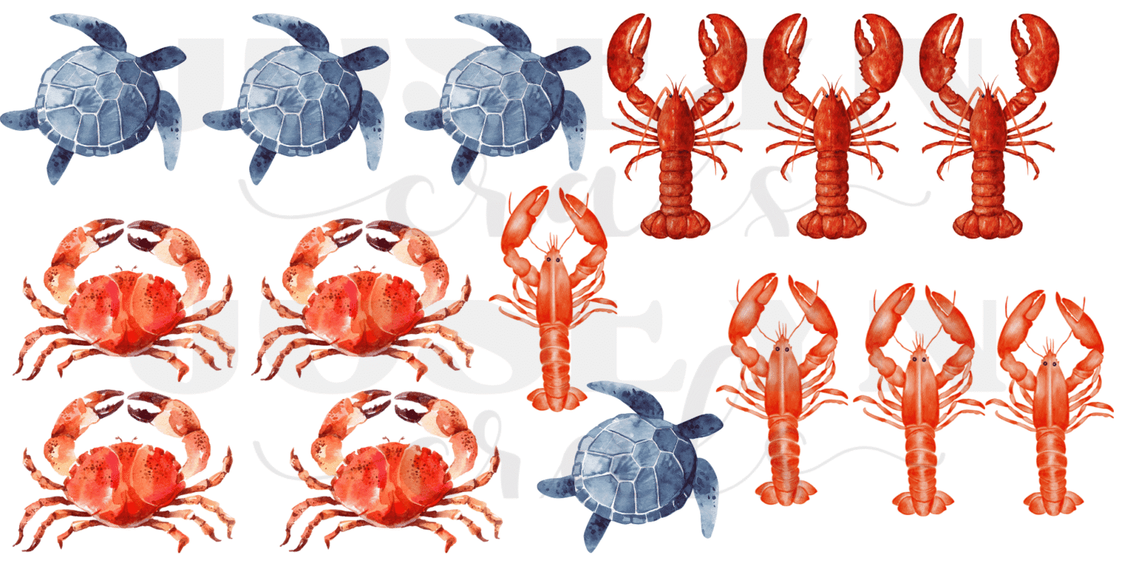 Cangrejos y Langostas uv-dtf - Imagen 2