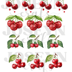 Calcomanía hidrotransferible – Cerezas Código191