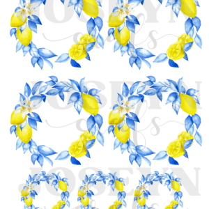 Calcomanía hidrotransferible – Corona de Limones-Código233