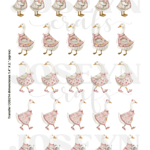 Calcomanía hidrotransferible – Gansos-Código214