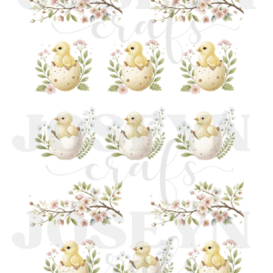 Calcomanía hidrotransferible – Pollitos-Código211