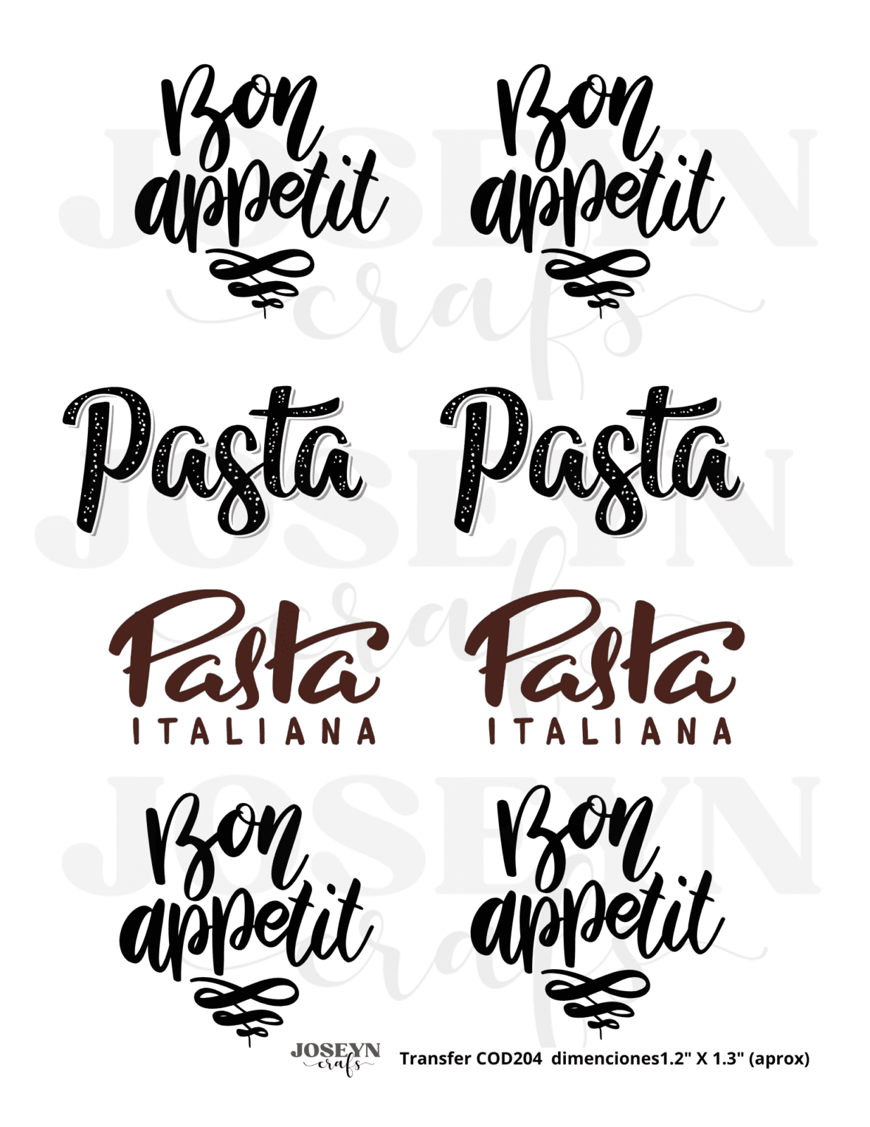 Calcomanía hidrotransferible – Frase001– Código204