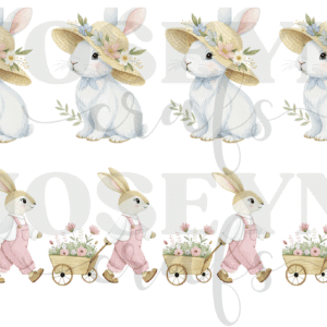 Calcomania Textil- Conejo-DTF